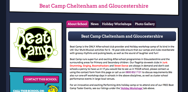 Your School's Microsite